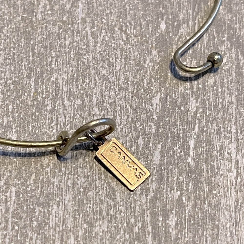 Canvas Style Wire Druzy Bracelet - image 2